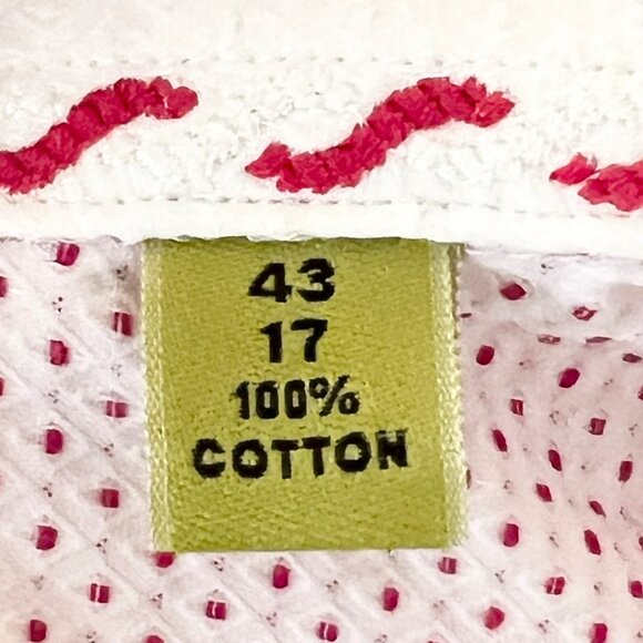 Robert Graham Men's Pink & White Long-Sleeve Button-Up Shirt Size 17 Collar - Picture 8 of 11